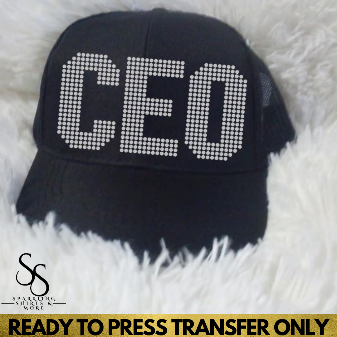 CEO (Pocket) Rhinestone Transfer