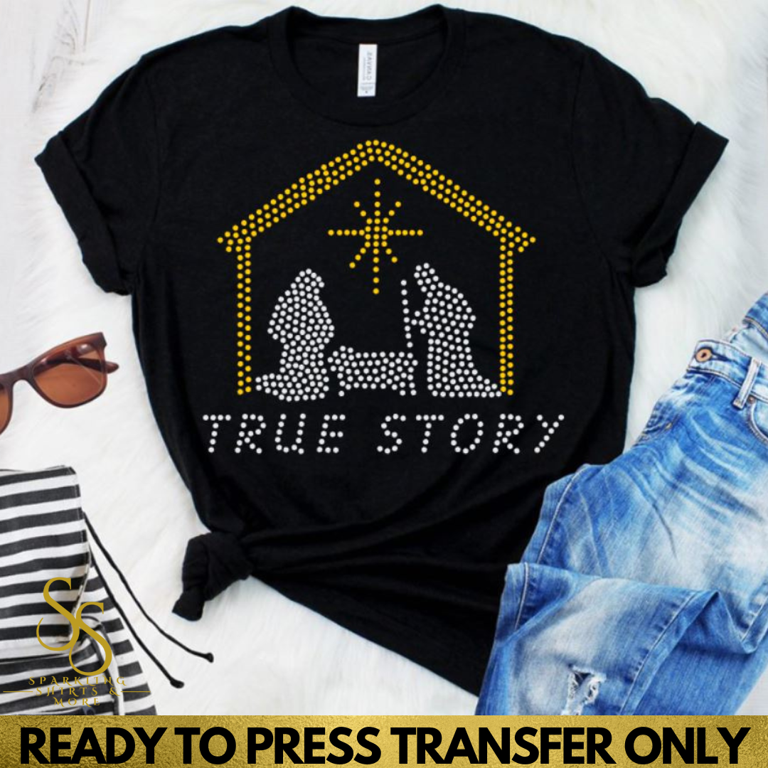 True Story (Christmas) Rhinestone Transfer