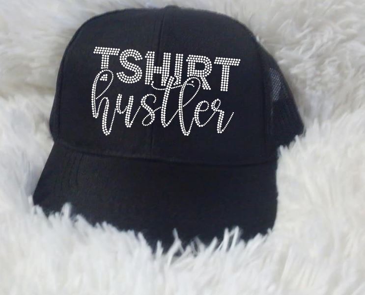 Tshirt Hustler Rhinestone Transfer
