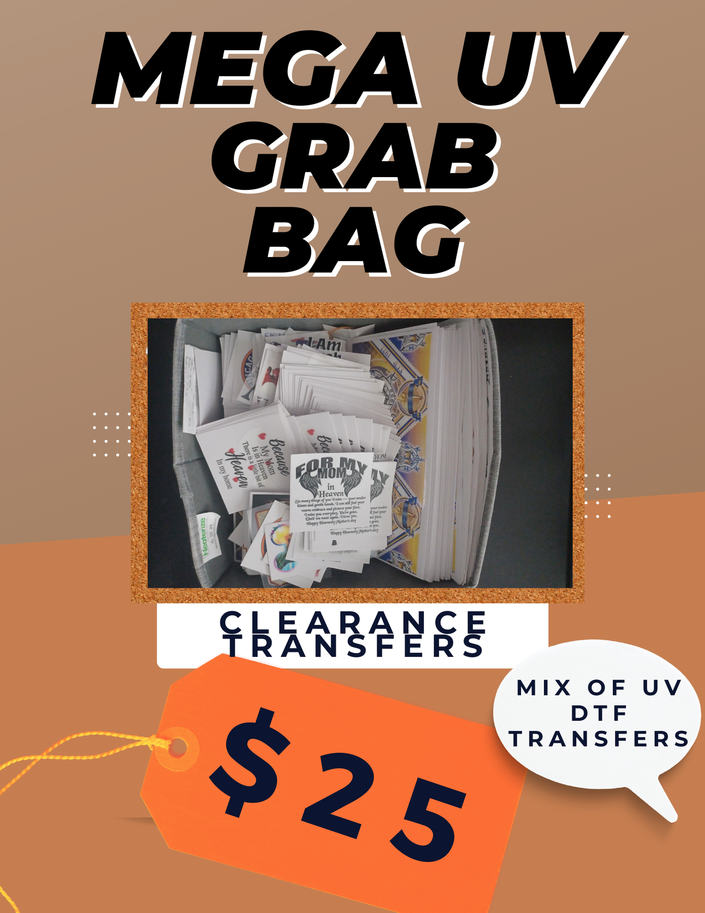 UV DTF Grab Bag Transfers