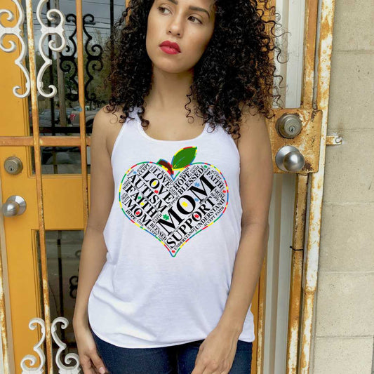 Autism Mom Word Art (Autism Awareness) DTF Transfer (Ready to Press)