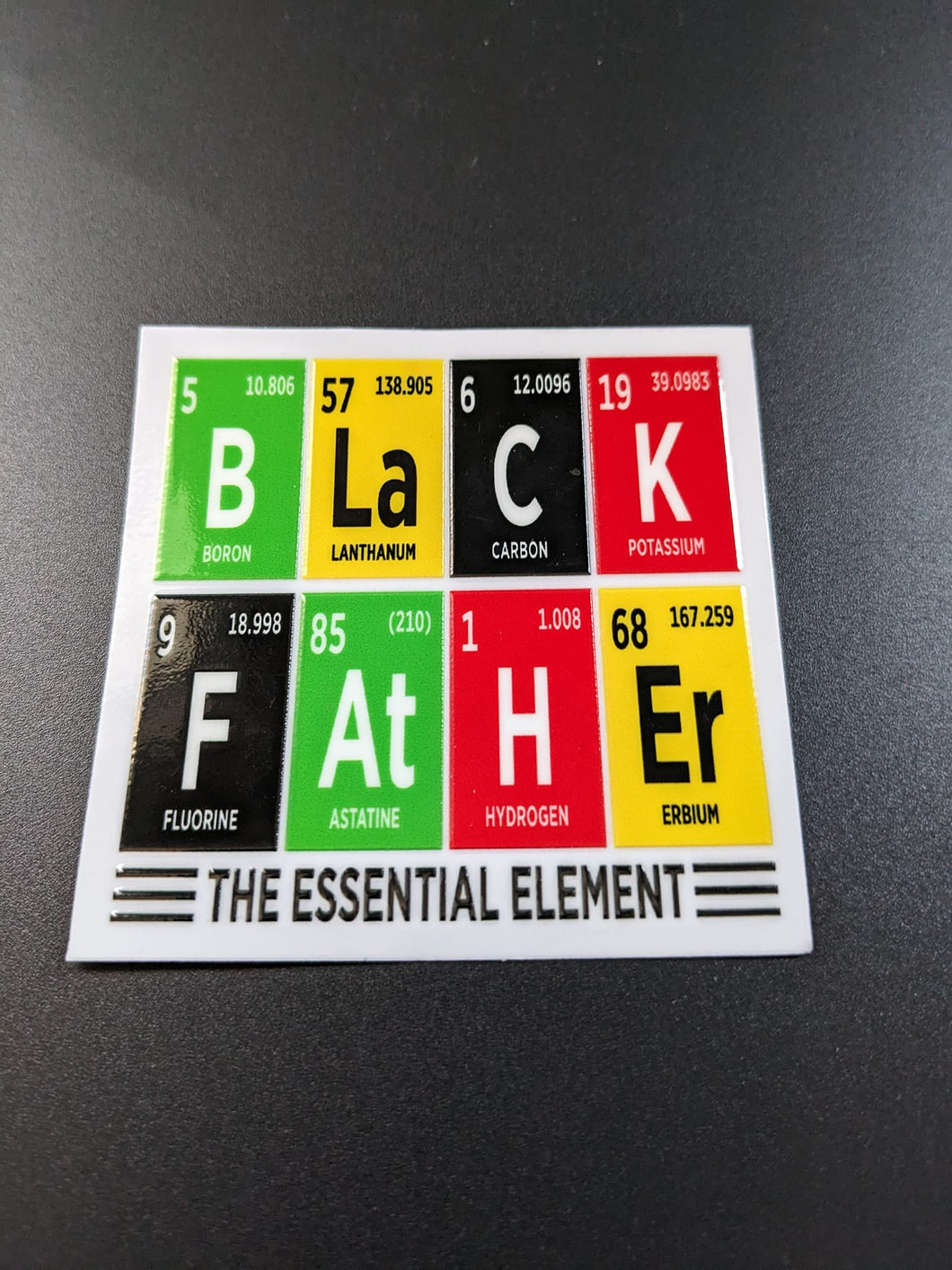 Black Father (The Essential Element) UV DTF Decal Transfer