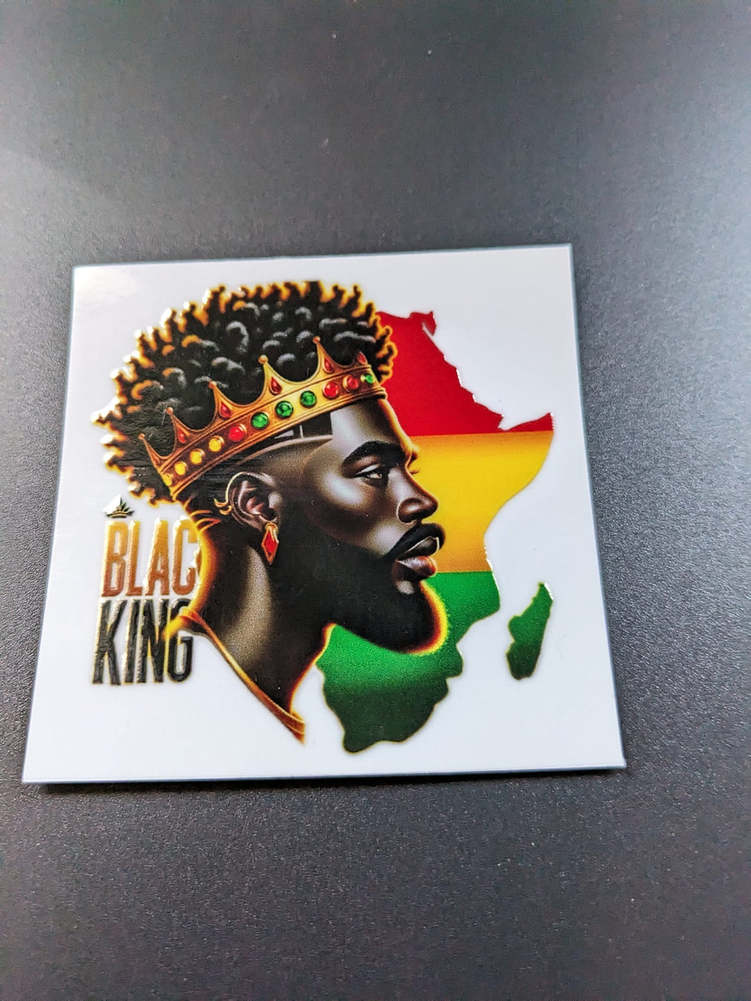 Black King UV DTF Decal Transfer