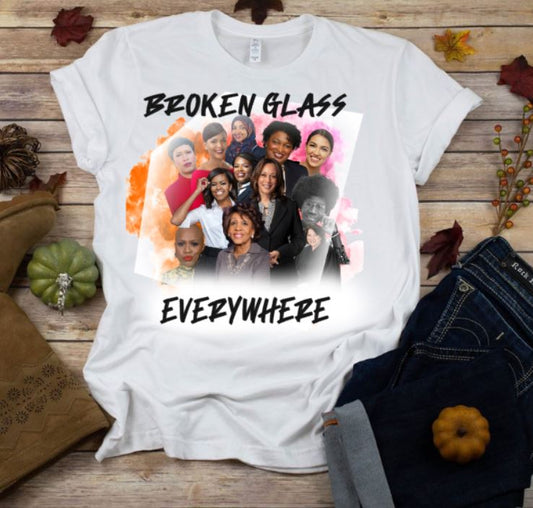 Broken Glass Everywhere (Screen Print Transfer)