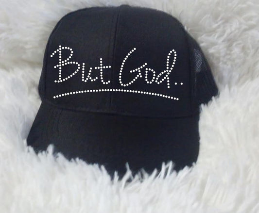 But God Text (Pocket) Religious Rhinestone Transfer