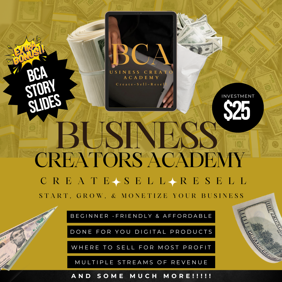Business Creator Academy (BCA) MRR PLR Community