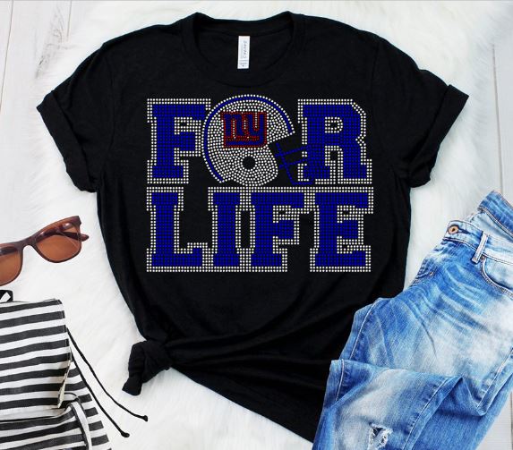 Football For Life Rhinestone Transfer