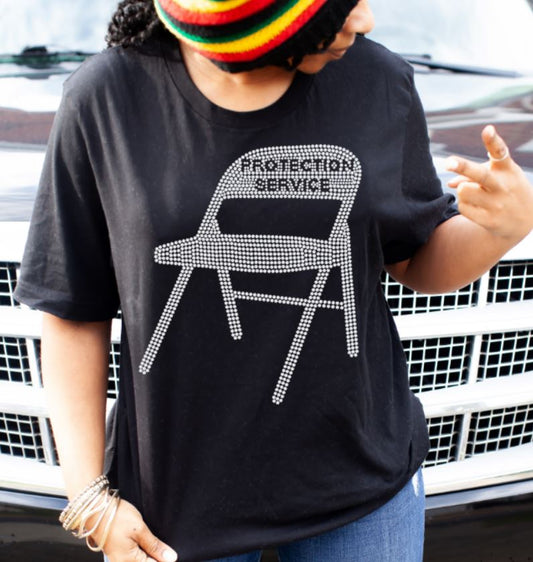 Messed Around and Found Out Protection Service Rhinestone Transfer