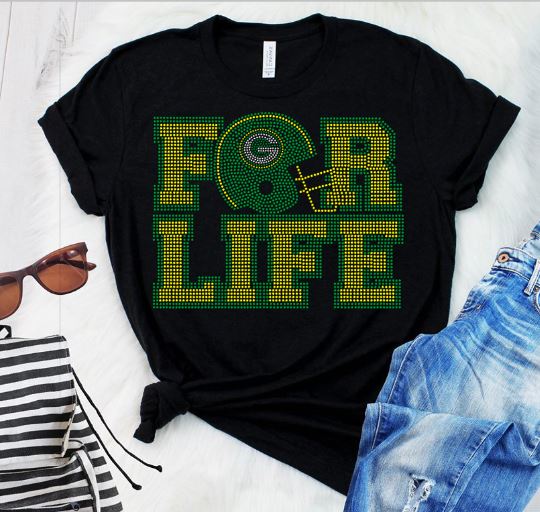 Football For Life Rhinestone Transfer