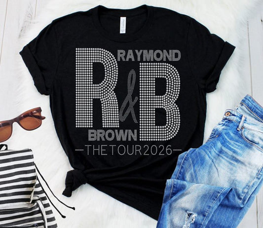 Raymond Brown Tour Hotfix Rhinestone Transfer (Ready to Press)