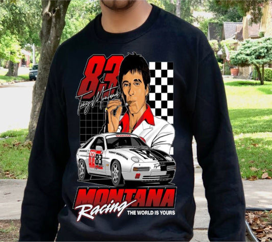 Tony Montana Racing (Screen Print Transfer)