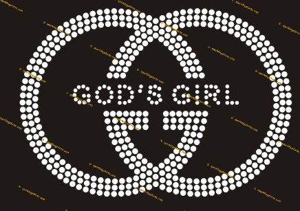 God's Girl (New) Rhinestone Transfer