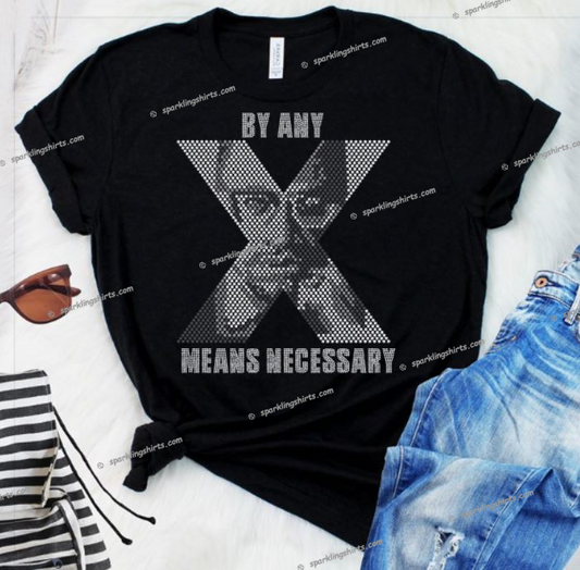 By Any Means Necessary Rhinestone Transfer